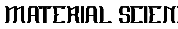 Material Science font preview